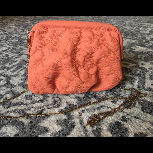 SALE!! 🧡Anthropologie Coral Chain Crossbody Purse - Picture 5 of 9